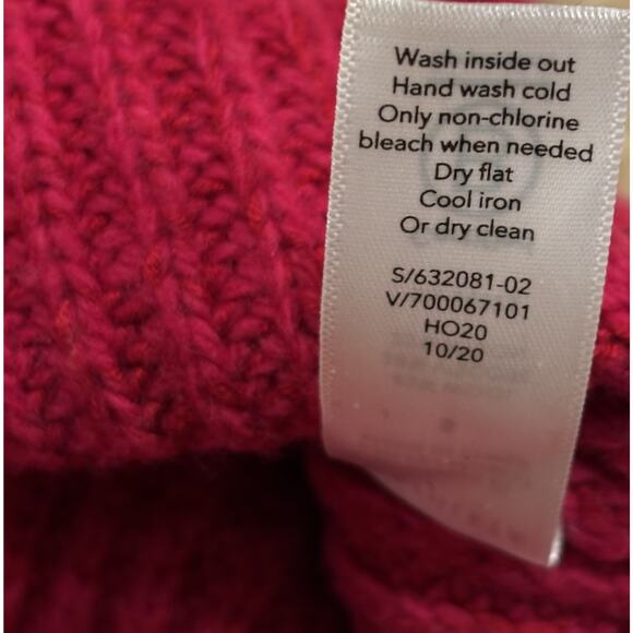 Athleta Shasta V-Neck Sweater Pink Size S Wool Blend Knitted Oversized Comfy - Picture 8 of 8